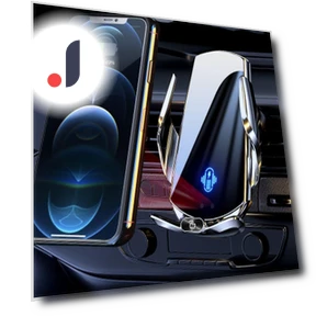 Wireless Car Charger with Automatic Touch Clamp — Dashboard Installation Kits, Optimized General