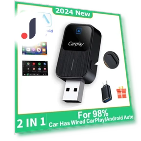 Wireless CarPlay Android Auto Adapter — Stereo Receivers, YJMP Auto Parts
