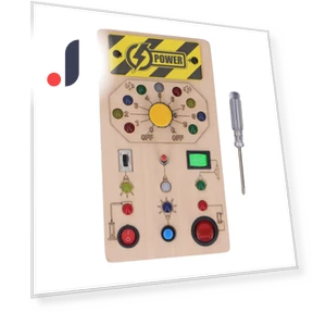 Wooden Board with LED Switches for Voice Broadcast Hand-Eye Coordination — Interactive Learning Devices, Automobile and motorcycle supplies