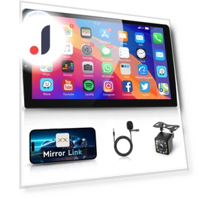 Android Car Audio Bluetooth 2 DIN IPS Touch Screen — Car Installation Essentials, KAYOMART Electric