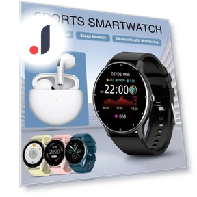 Bluetooth Smart Watch with Heart Rate Monitor — Smartwatches, ZJM Mall