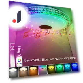 Colorful Bluetooth Speaker Ceiling Light — Overhead Lighting, ZHUOYUE168