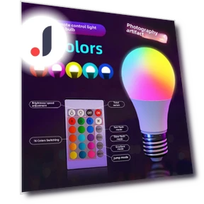 Colorful RGB Light Bulb — LED, AI Supermarket