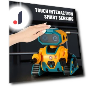 Gesture-Controlled Robot Toy with LED Eyes — Interactive Figures & Robots, Worry free storage