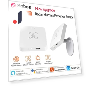 Human Presence Sensor with Light Sensor — Smart Home Security, HOME-Auto-001