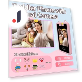 Kids Smartphone Toy — Interactive Learning Devices, Vogue Wardrobe