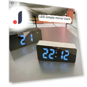 LED Mirror Alarm Clock — Clocks, AI Supermarket