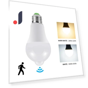 LED Motion Sensor Light Bulb — LED, HOME-Auto-001