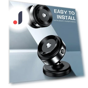 Magnetic Vacuum Car Phone Mount — Dashboard Installation Kits, JOHO