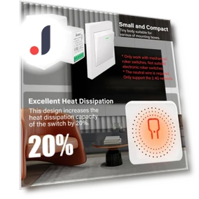 Mini Smart Switch with Energy Monitor — Smart Home Hubs & Controllers, AUBESS