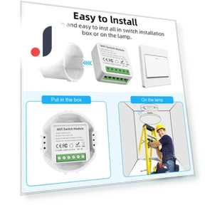 Mini Tuya 2/3/4-channel WIFI Smart Switch DIY Module — Smart Home Modules, AUBESS