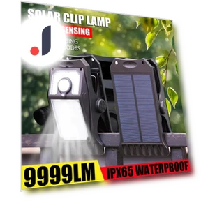 Outdoor LED Solar Garden Lights Clip Light — Outdoor Security & Flood Lighting, LIUXING Fire Solar Lamp