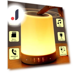 Portable Bluetooth Speaker with Touch Light — Portable Audio, HOME-Auto-001