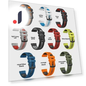 Silicone Two-Tone Sports Strap — Smartwatch Accessories, StrideBox