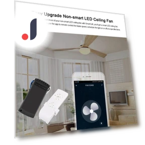 Smart Timing Ceiling Fan Light Remote Controller Kit — Ceiling Fan Wall Controls, Tuya