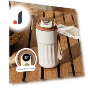Smart Travel Coffee Mug with LED Display — Beverage Warmers, HOME-Auto-001