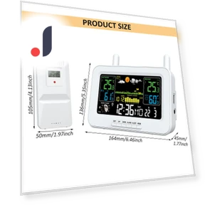 Smart Weather Station with Color Screen — Barometers, TOMTOP JMS