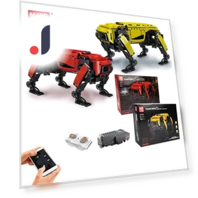 Technical Robot Toy Remote Controlled Motorized Boston Dynamics Model Big Dog AlphaDog Building Bricks — Construction Kits, MOULD KING