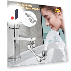 Universal 1080° Rotating Extension Faucet Aerator Robotic Arm Plastic Splash for Kitchen Sink Tap Barbotter — Aerators, HOME-Auto-001