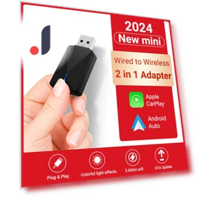 Wireless Mini Box 2-in-1 CarPlay Android Auto Adapter — Car Accessories & Gadgets, Dream Garage