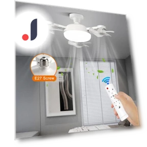 Ceiling Fan with 3-Color Temperature, Adjustable Brightness — Ceiling Fan Lighting Solutions, dooob