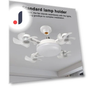 Ceiling Fan with 3-Color Temperature, Adjustable Brightness — Ceiling Fan Lighting Solutions, Pleasure Holiday