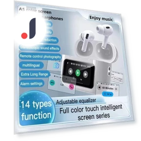 Color Touch Bluetooth 5.4 Wireless Earbuds — In-Ear Headphones, ElectronicsHome