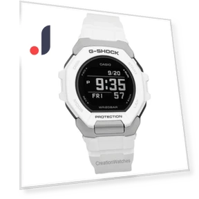G-Squad Digital Smartphone Link White Bio-Based Resin Quartz Watch — Men's Timepieces, Casio