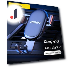 Gravity Sensor Car Phone Holder — Dashboard Installation Kits, Pisen Official
