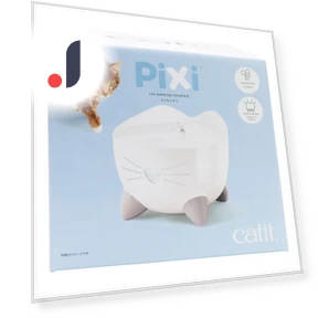 Pixi Fountain White Quiet Cat Smart Waterer — Fountains, Hidden Nest