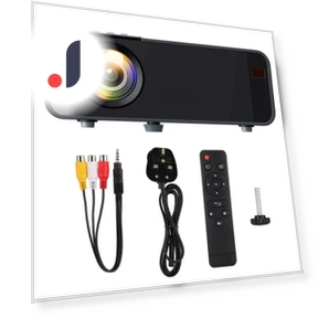 Portable 1080P LED Smart Projector — Home Theater Projectors, OutsideWorld
