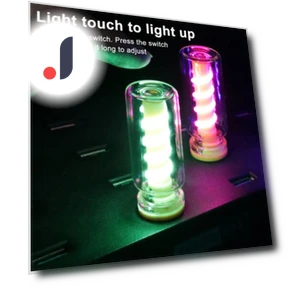 Retro Glass Bottle Night Light — Desk & Table Lighting, dooob