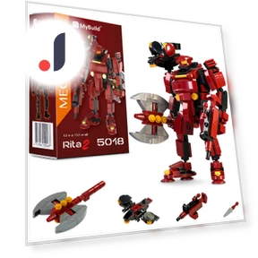 Rita 2 Mecha Frame Robot Block Assembly Set — Construction Kits, JP Create mege
