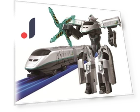 Shinkansen Transforming Robot Shinkalion E3 Tsubasa Iron Wing — Interactive Figures & Robots, Tomy
