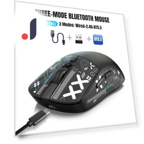Silent Three-Mode Wireless Mouse — Mouse Pads, StrideBox
