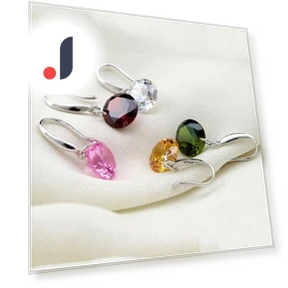 Smart Round Earrings with Hooks — Smart Jewelry, Zoeneed
