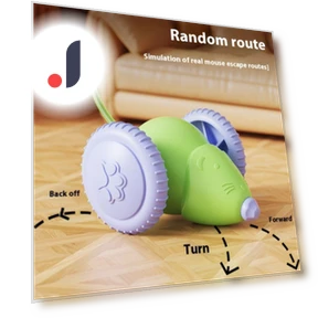 Smart Touch Electric Cat Toy with Glowing Tail — Cat Playthings, Fujmhyk