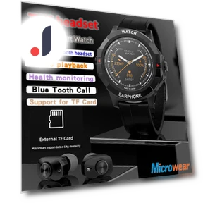 Unisex Bluetooth Smartwatch with Heart Rate Monitoring — Wearable Accessories, Tiktop2