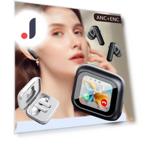 Wireless Earbuds with Touch Screen ANC Bluetooth 5.4 — In-Ear Headphones, ElectronicsHome