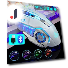 Wireless Rechargeable Mouse with RGB Lighting — Mouse Pads, Uav parts center
