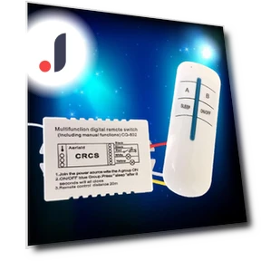 Wireless Remote Digital Switch for Two Lamps — Light Dimmers, Bright Lighting