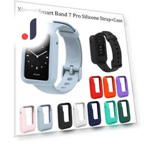 2-in-1 Case + Sweatproof Silicone Strap — Fitness Bands, PINSENDA