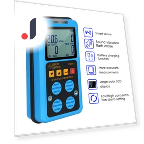 4-in-1 Portable Gas Monitor — Gas Analyzers, TOMTOP JMS