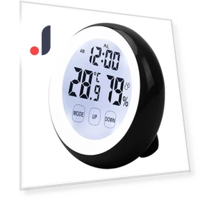 Creative Round Alarm Clock with Touch Screen — Clocks, Alarm Clock