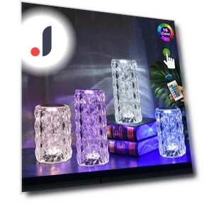Crystal Table Lamp with Remote Control — Lighting, Lanzhong Home Decoration