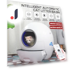 Electric Cat Litter Box with Lid — Waste Bins, Sea Global
