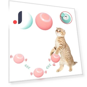Electric Rolling Ball for Cats — Cat Playthings, QQ STUDIO