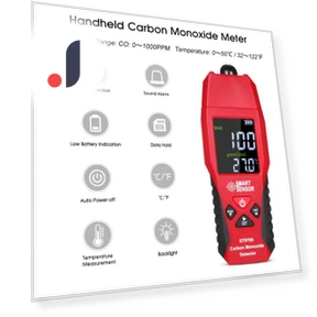 Handheld Carbon Monoxide Meter — Gas Analyzers, Kkmoon