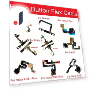 Home Button with Fingerprint Sensor Flex Cable — Flex Cables, Cell phone parts