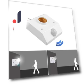 Infrared Human Sensor E27 Lamp Base — Motion Sensors, Meiteai-All